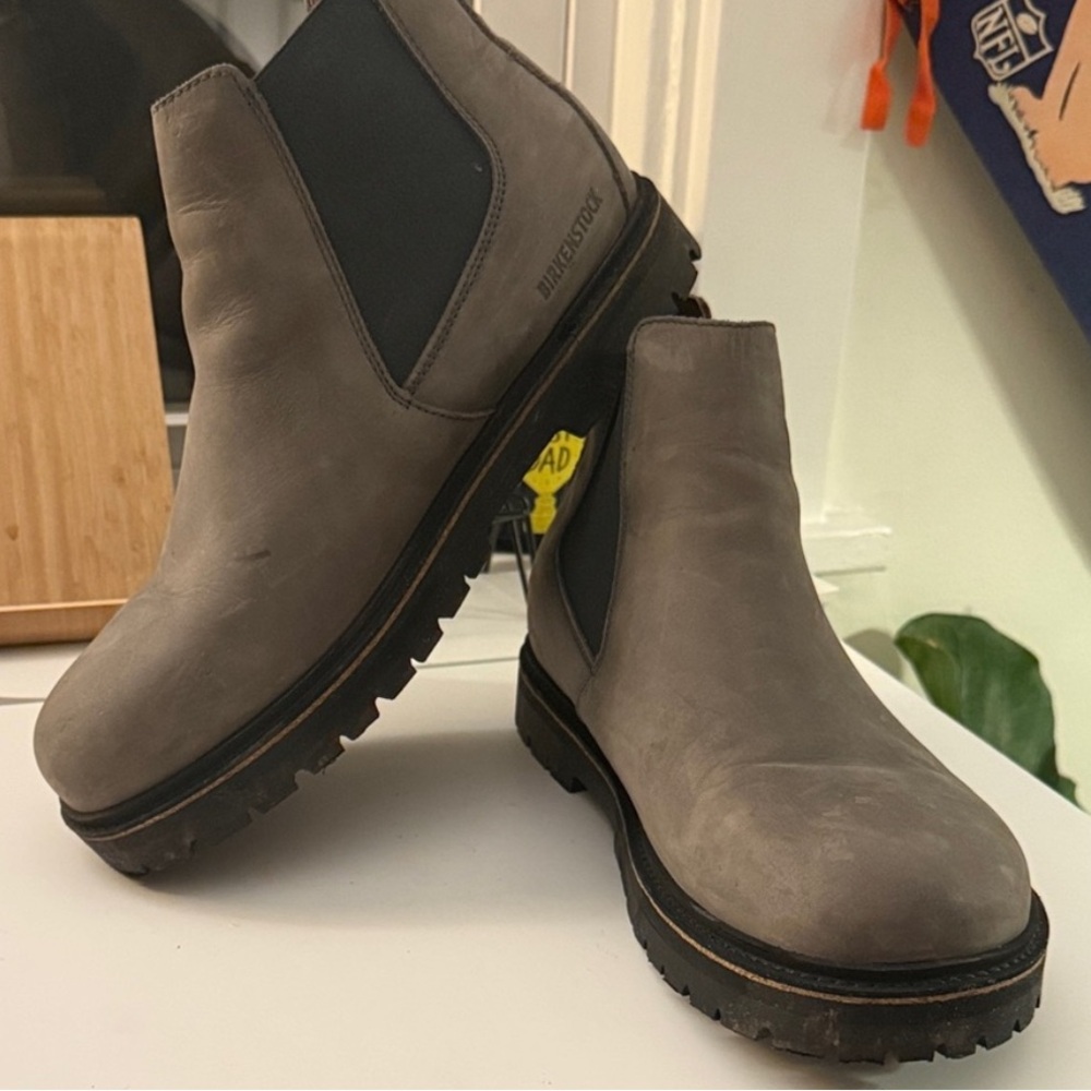 Birkenstock Highwood slipon Men's graphite Chelsea Boots size 12